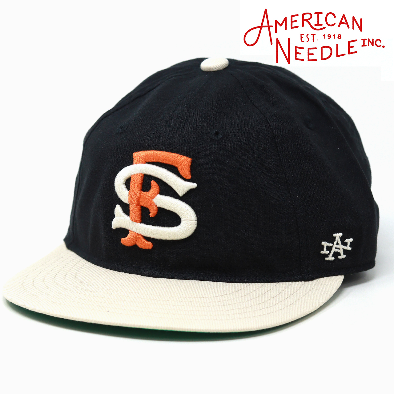 新品未使用 アメリカンニードル ベースボールキャップ SF サンフランシスコ AMERICAN needle（アメリカンニードル） レザーベルト キャップ メンズ
