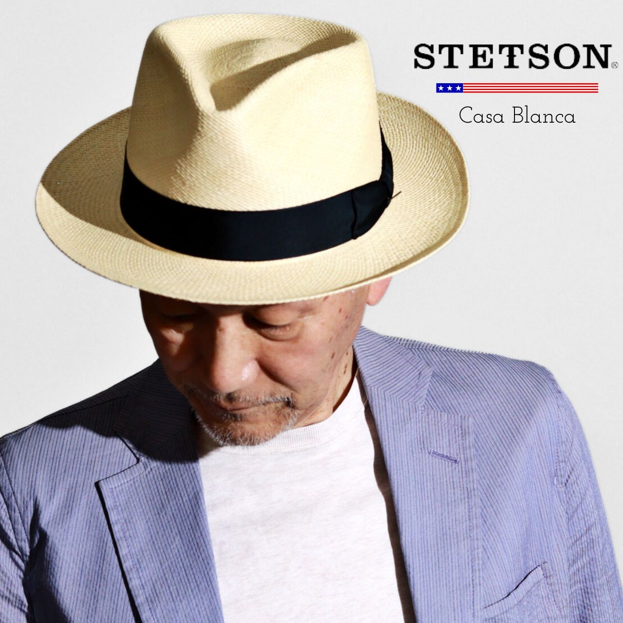 ステットソンハットサイズ５９センチ STETSON ステットソン ハット パナマハット メンズ 海外ブランド