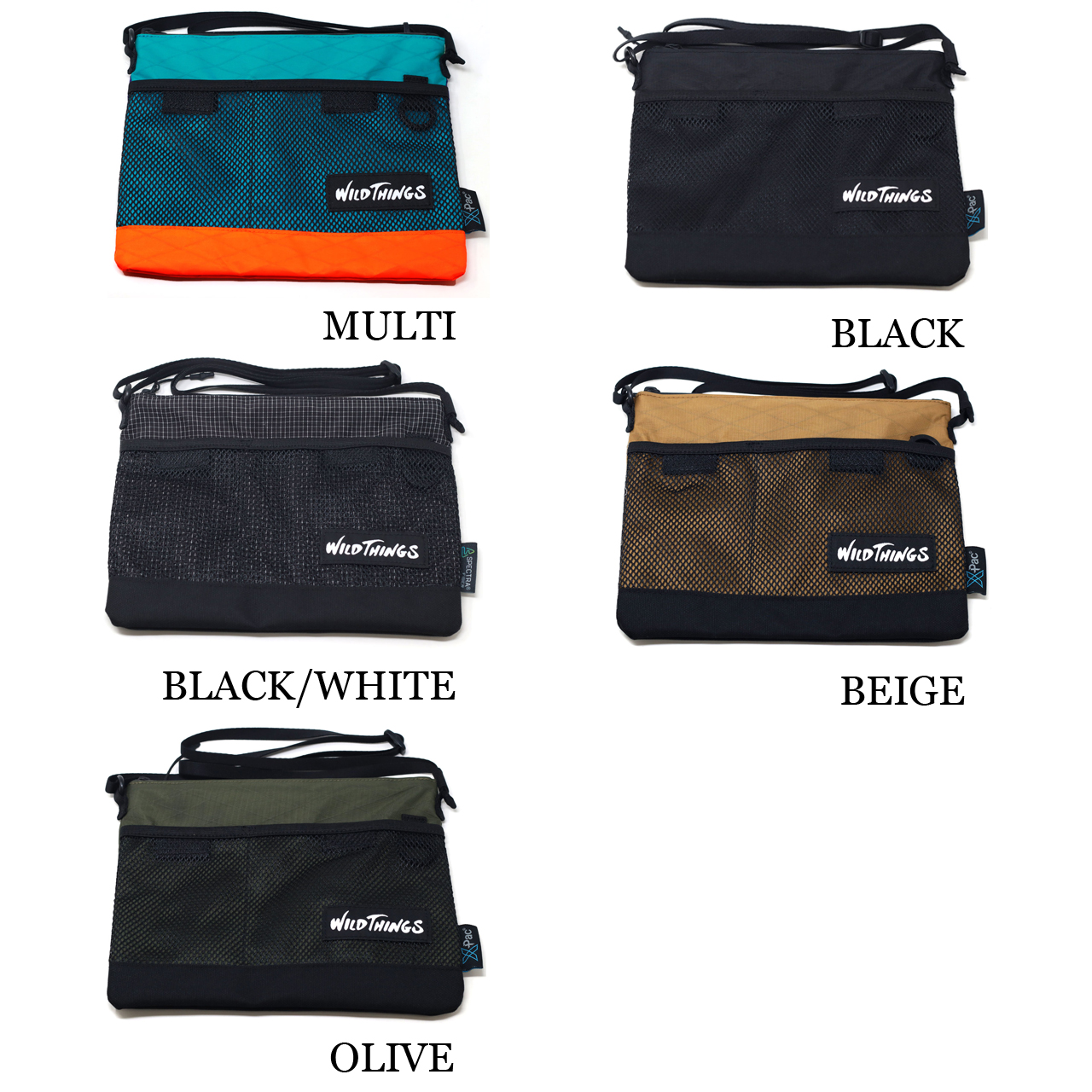 WILD THINGS サコッシュ 防水 X-PAC WILDTHINGS サコッシュ