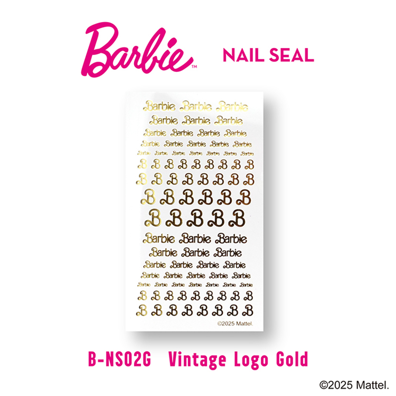 Barbie（バービー） ネイルシール ビンテージロゴ 6色からご選択 NS02G