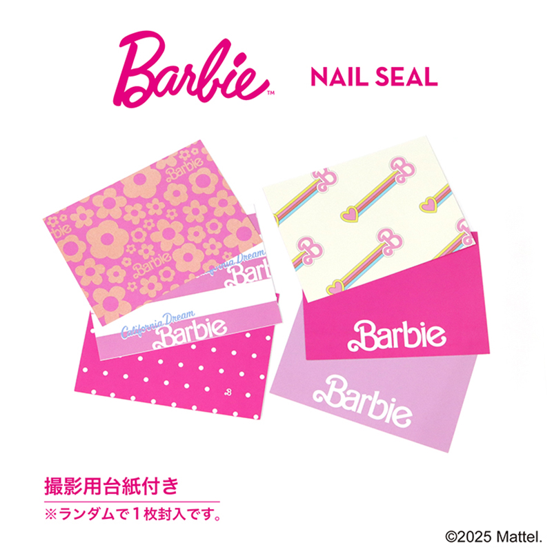 Barbie（バービー） ネイルシール ビンテージロゴ 6色からご選択 NS02G