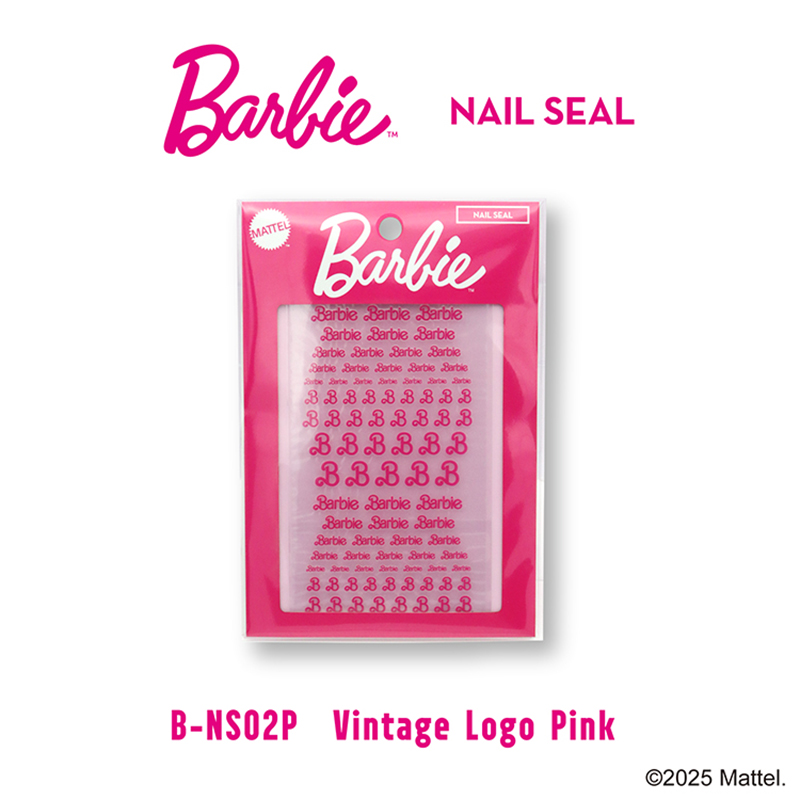 Barbie（バービー） ネイルシール ビンテージロゴ 6色からご選択 NS02G