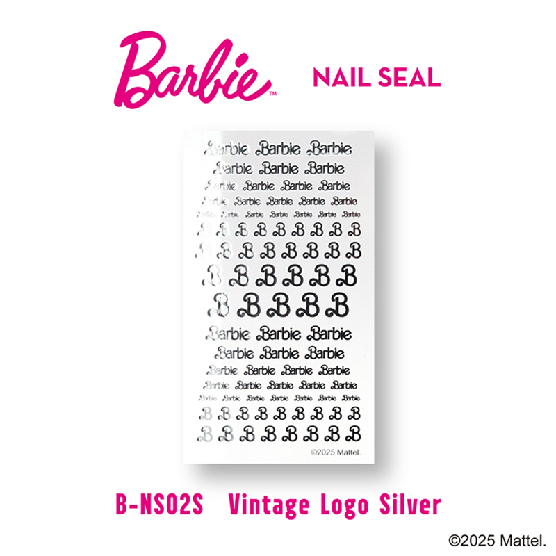 Barbie（バービー） ネイルシール ビンテージロゴ 6色からご選択 NS02G