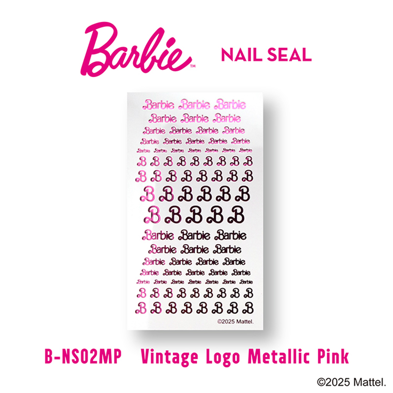 Barbie（バービー） ネイルシール ビンテージロゴ 6色からご選択 NS02G