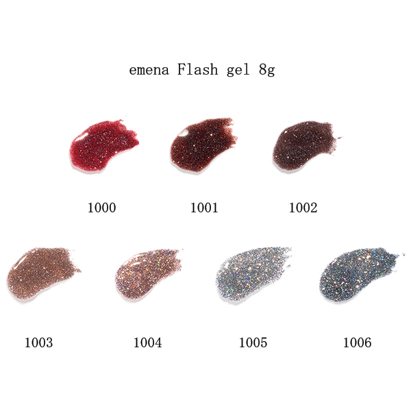 エメナ emena Flash gel 8g 7種からご選択 1000-1006 フラッシュジェル