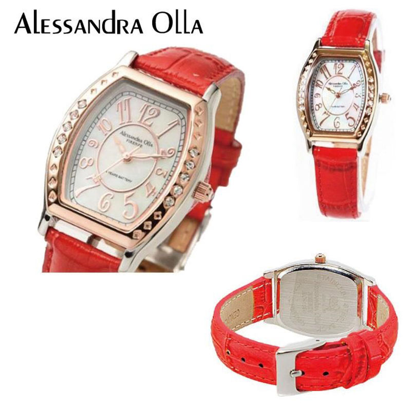 Alessandra Olla 腕時計 アレサンドラオーラ AO-1850 ホワイト