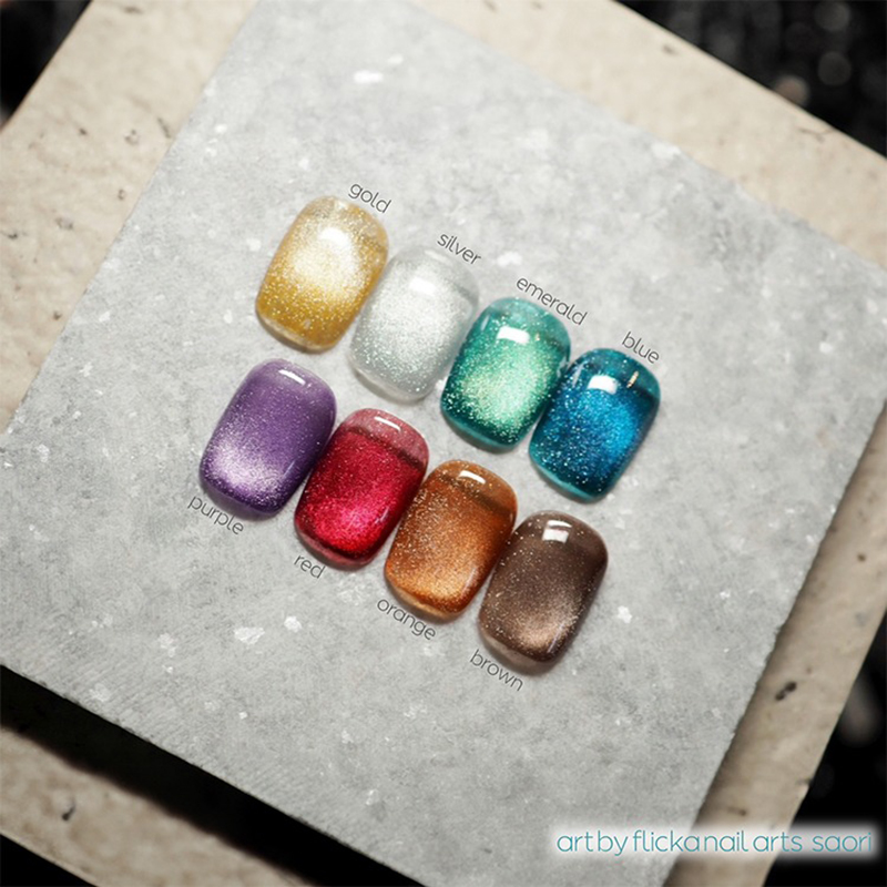 Flicka Nail Arts マグネット8色セット flicka nail arts フリッカマグジェル ドリーミーミストマグ 8色