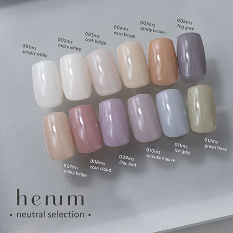 ヘニュム henum カラージェル 2.8g 6色からご選択 007ms-012ms
