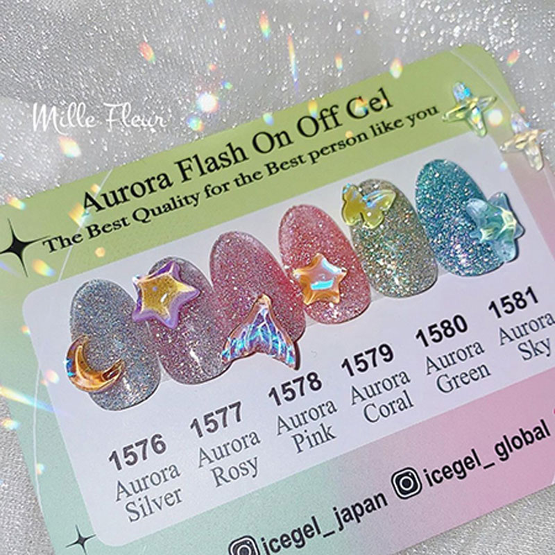 アイスジェル ICE GEL A BLACK オーロラフラッシュオンオフジェル 3g 6