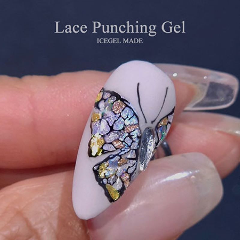 ICE GEL A BLACK レースパンチングジェル 9ml 2種からご選択 ベース