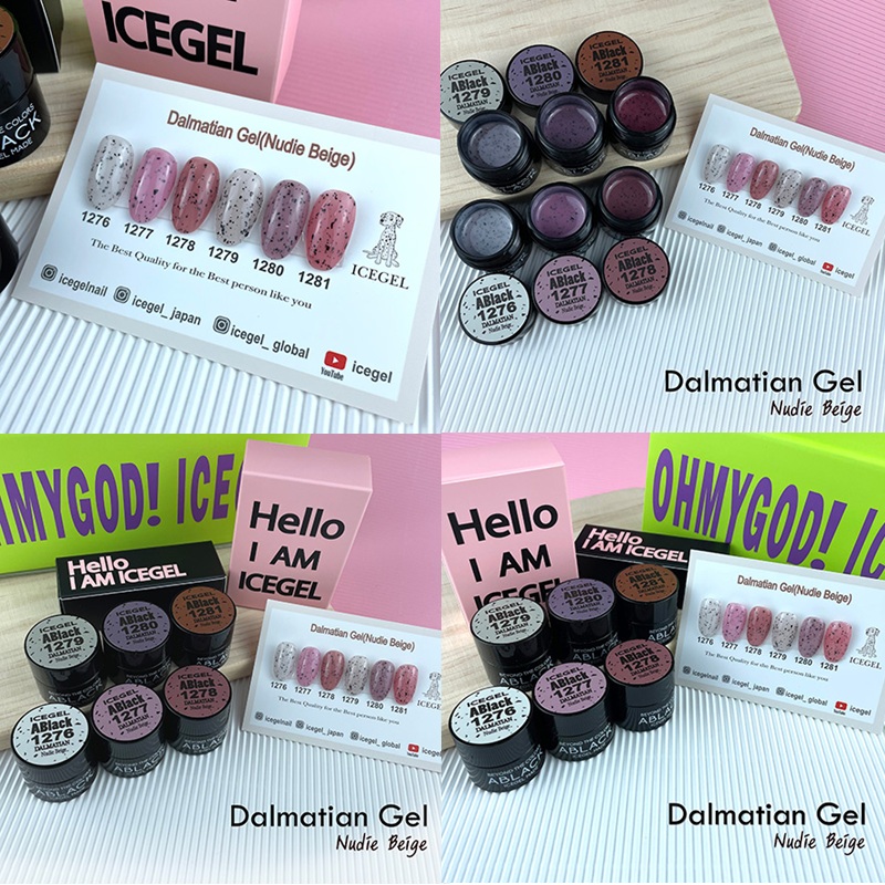 ICE GEL A BLACK ダルメシアンジェル 3g 6色よりご選択 1276 1277 1278