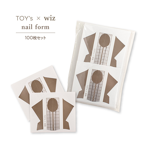 TOY's × wiz ネイルフォーム 100枚入 アクリルネイル スカルプネイル