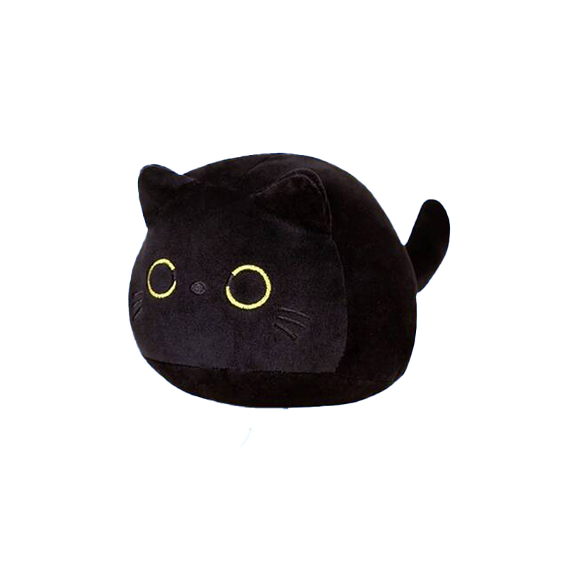 ネコのぬいぐるみ 4色×4サイズからご選択 18cm 30cm 35cm 50cm 黒猫 白