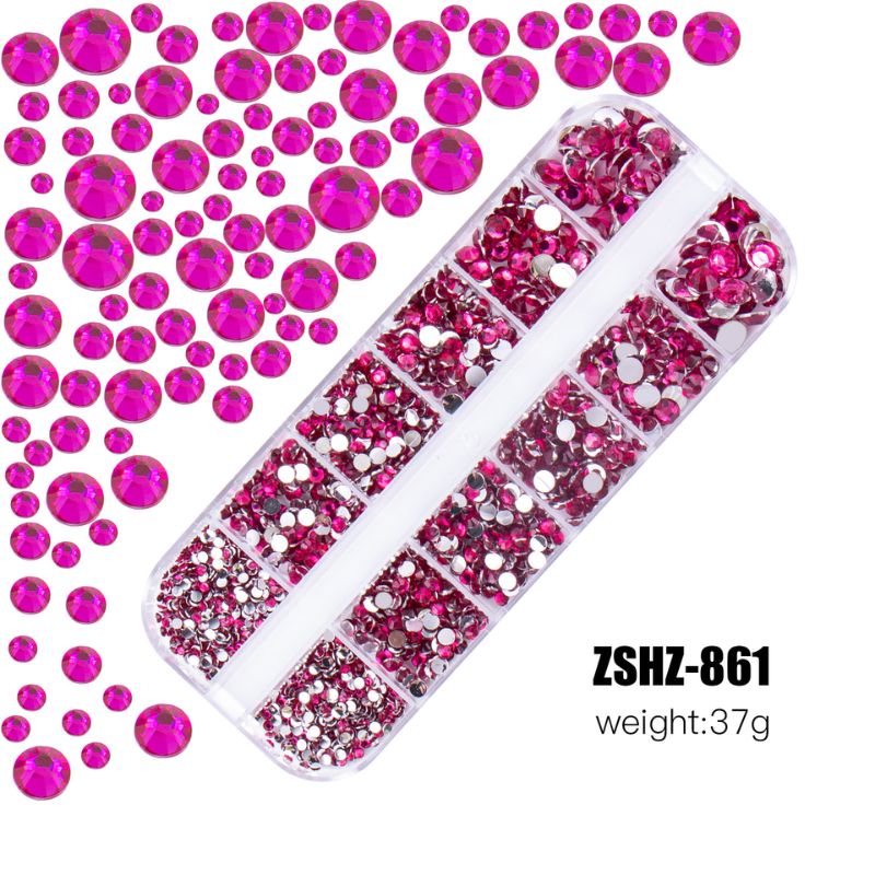 カラフルラインストーン 20色からご選択 ZSHZ-861からZSHZ-880 2mm 3mm