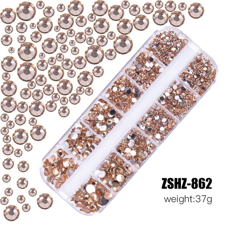 カラフルラインストーン 20色からご選択 ZSHZ-861からZSHZ-880 2mm 3mm