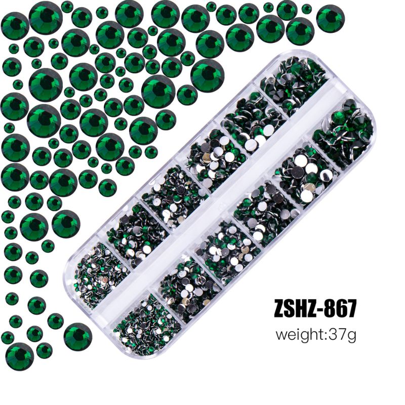 カラフルラインストーン 20色からご選択 ZSHZ-861からZSHZ-880 2mm 3mm