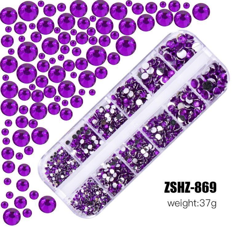 カラフルラインストーン 20色からご選択 ZSHZ-861からZSHZ-880 2mm 3mm