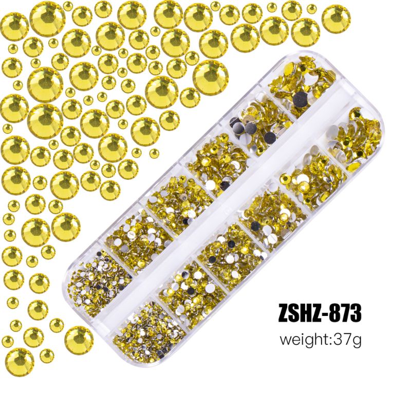 カラフルラインストーン 20色からご選択 ZSHZ-861からZSHZ-880 2mm 3mm