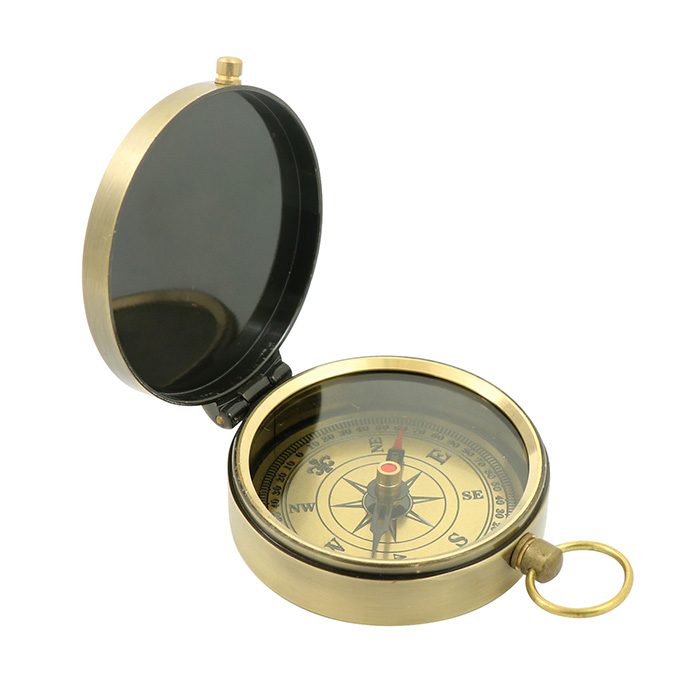 ヴィンテージ コンパス ゴールド 方位磁石 方位磁針 吊り下げ