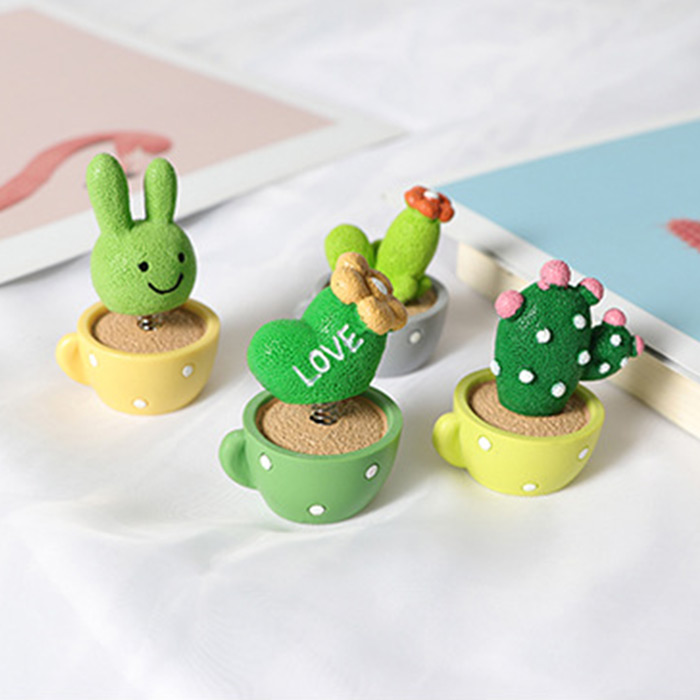 カーアクセサリー サボテン 4個セット 2種類からご選択 おもちゃ