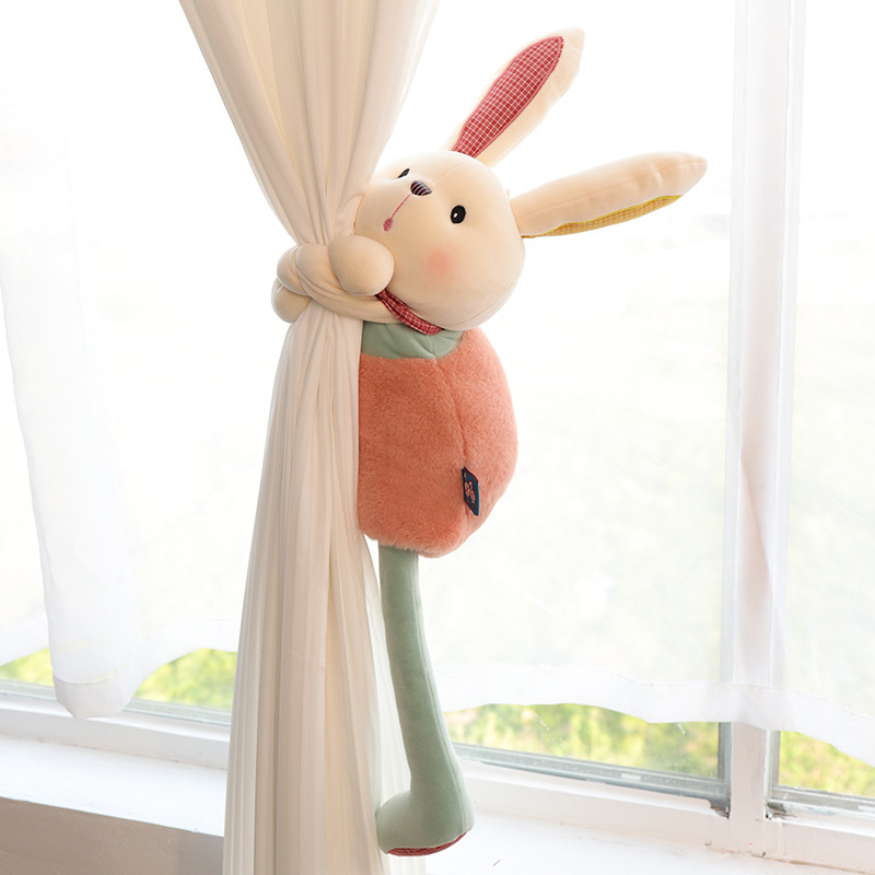 ぬいぐるみ カーテンタッセル 2種からご選択 くま 約65cm うさぎ 約