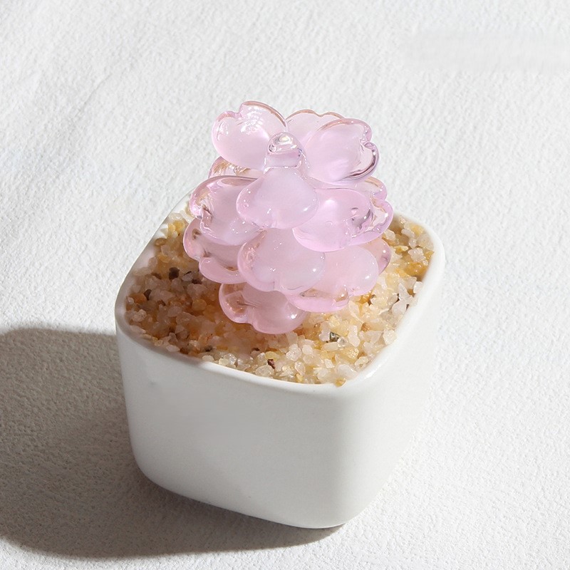 植物 ミニガラスアート 25種類からご選択 1から25 置物 オブジェ