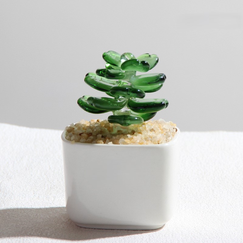 植物 ミニガラスアート 25種類からご選択 1から25 置物 オブジェ