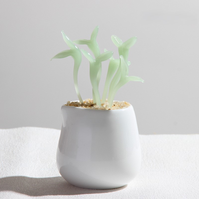 植物 ミニガラスアート 25種類からご選択 1から25 置物 オブジェ