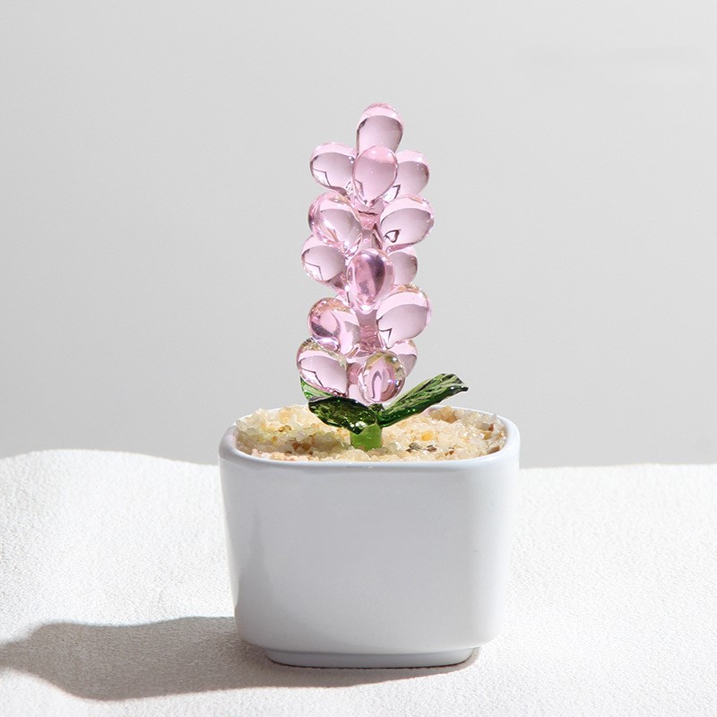 植物 ミニガラスアート 25種類からご選択 1から25 置物 オブジェ