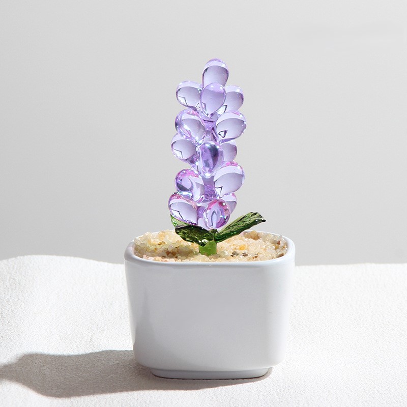 植物 ミニガラスアート 25種類からご選択 1から25 置物 オブジェ