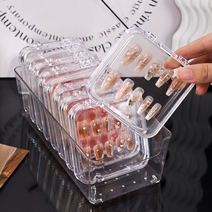 ネイルチップ収納ケース 2種類からご選択 クリアケース 個別収納 つけ