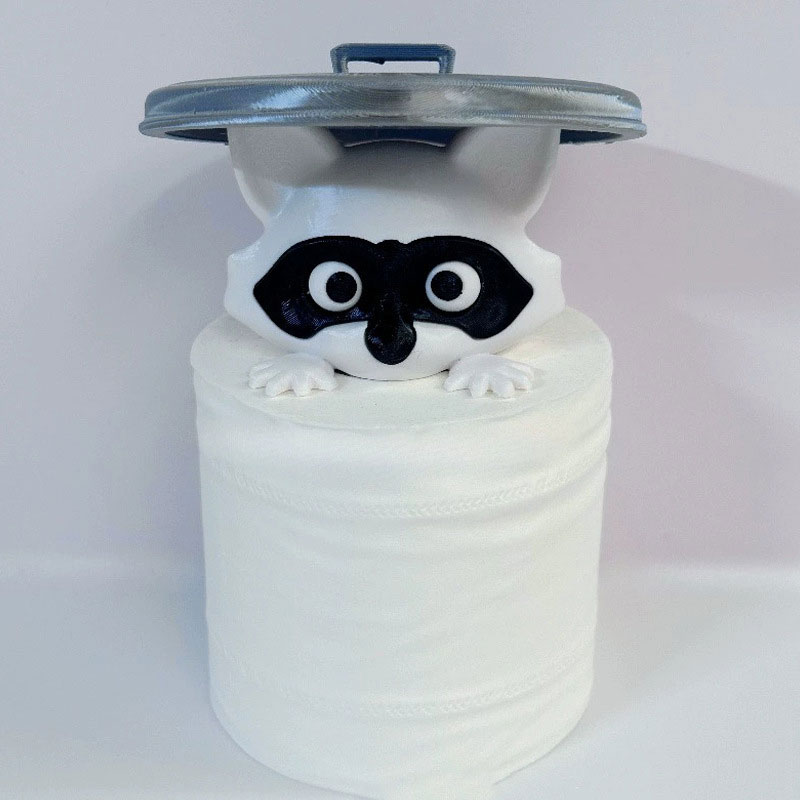 アライグマのトイレットペーパーホルダー 5色からご選択 トイレ用品