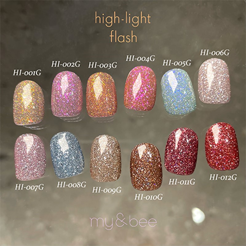マイビー my＆bee ハイライトフラッシュ 8ml 12種からご選択 HI-001G