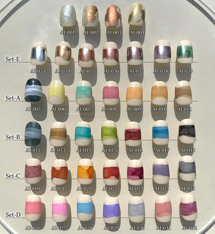 Yahoo! Yahoo!ショッピング(ヤフー ショッピング)マイビー my＆bee アートインク 7ml 21種からご選択 AI-019からAI-039 ニュアンスネイル メタリック パステル シアー パール マット にじみ 新品 送料無料