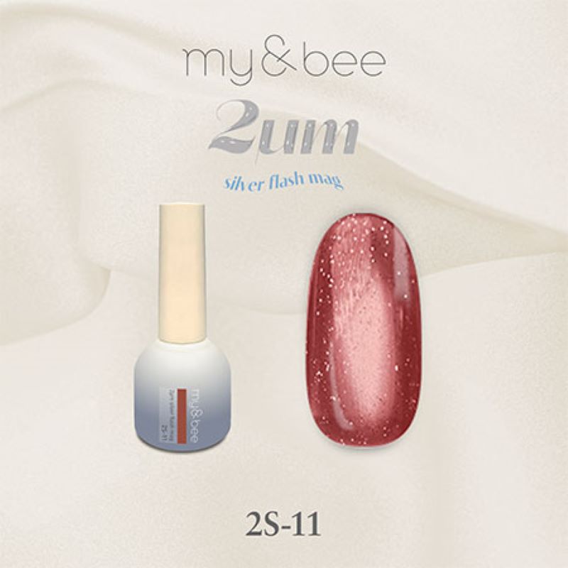 マイビー my＆bee 2μmシルバーフラッシュマグ 8ml 12色からご選択 2S