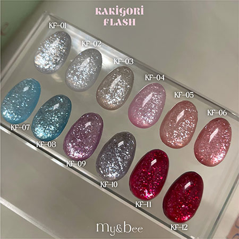 mybee かき氷フラッシュ 12色セット マイビー my&bee かき氷フラッシュ 8ml 12色からご選択 KF-01からKF-12