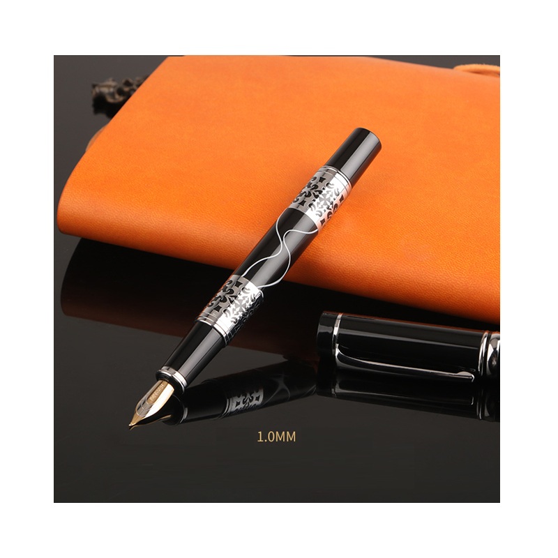 万年筆 ブラック 2種類からご選択 0.5mm 1.0mm ニブ 中字 細字
