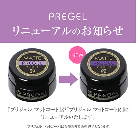 PREGEL プリジェル マットコートR 4g つや消し マットトップ トップ