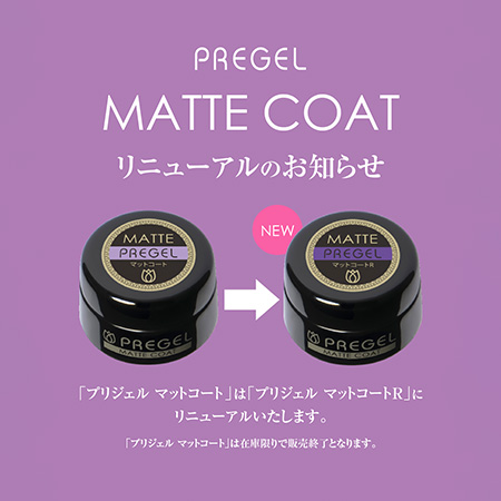 PREGEL プリジェル マットコートR 4g つや消し マットトップ トップ