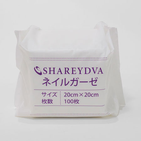 SHAREYDVA シャレドワ ネイルガーゼ 100枚入り 200×200mm 使い捨て