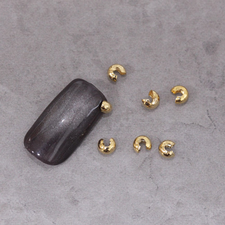 シャレドワ SHAREYDVA ネイルカフ ゴールド 6個入 GOLD ネイルパーツ メタルパーツ リングネイル イヤーカフ風 立体 ネイルアート メタリック 新品 送料無料