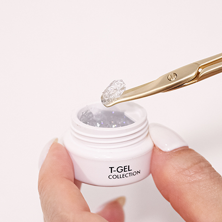 T-GEL COLLECTION ジェルネイル用品セット ブラシ付き T-GEL COLLECTION シザー ゴールド ハサミ ジェル用鋏 ジェルをカット