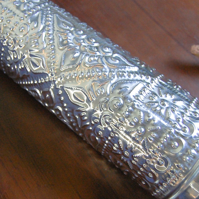 収納ケース アルミ 筒型 小物入れ ペンケース お香入れ バリ雑貨