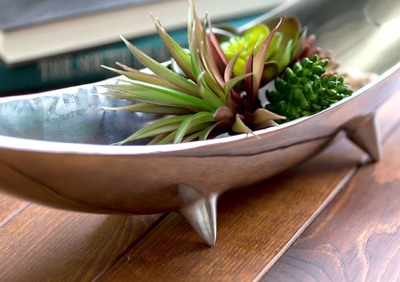 【美品】皿　トレイ　金属　オブジェ　置物　インテリア　工芸品　美術品　A1100 ELEMENTS デコレーショントレイ トレイ 小物入れ オブジェ アルミ