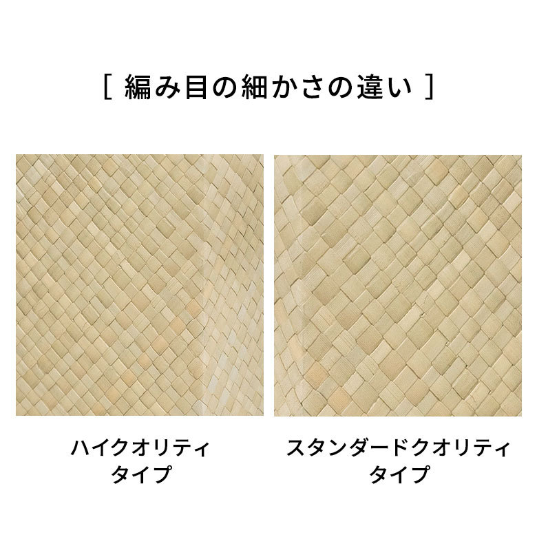 編み目の細かさの違い