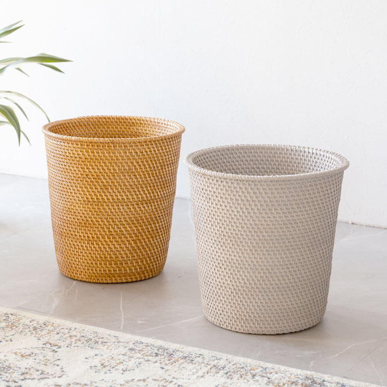 バスケット アラログ 収納 幅45×奥行40×高さ17cm ラタン 籐 かご