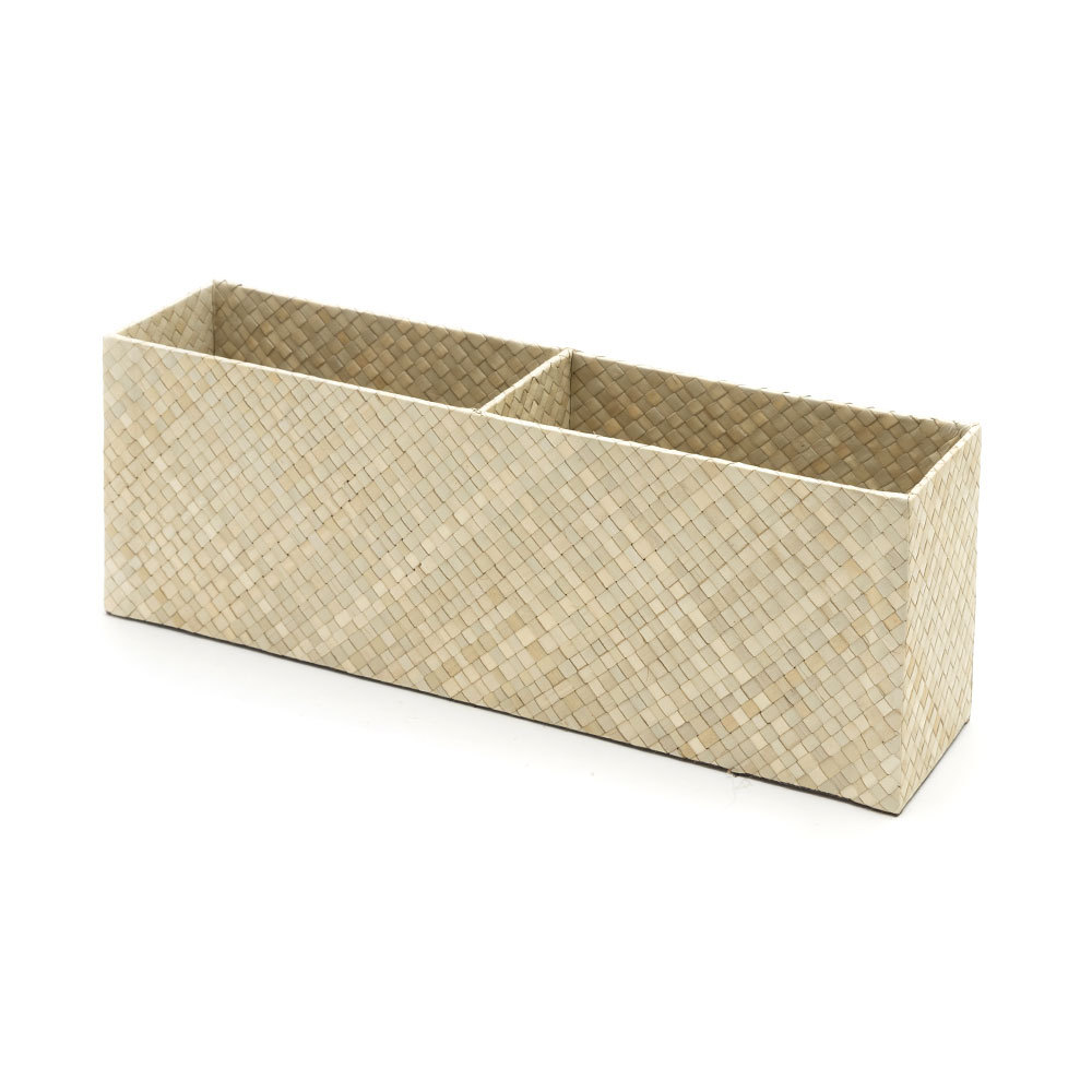 卓上 収納 デスク 机上 スリム 仕切り付 パンダン リモコン ペン 立て スリッパ 入れ  小物 スタンド 玄関 省スペース おしゃれ オフィス 北欧 西海岸 14011 | ELEMENTS（インテリア） | 02