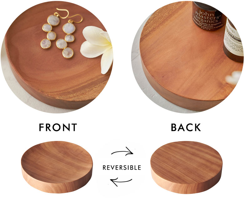 リバーシブルで使えるトレイ