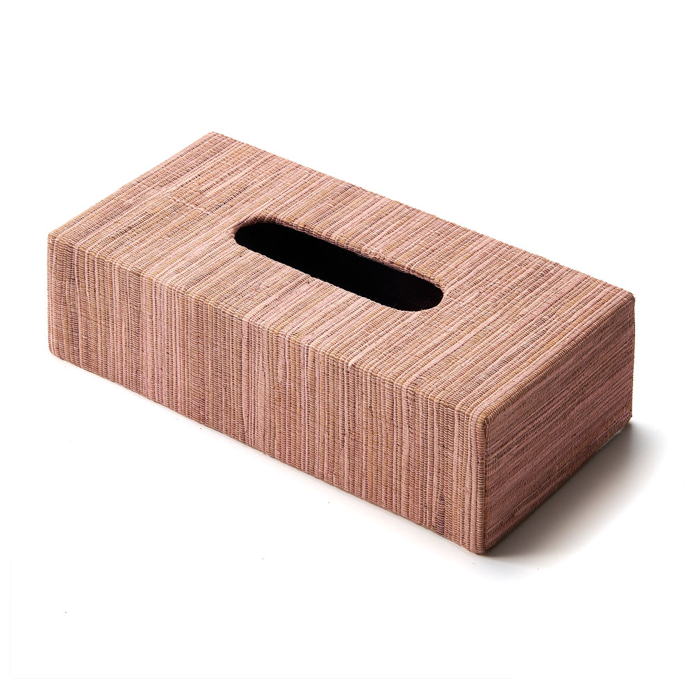 ティッシュ ケース ボックス カバー ウォーターヒヤシンス ブルー ピンク  W 27cm D 13cm H 7cm ホルダー 車 おしゃれ 北欧 西海岸風 14025 | ELEMENTS（インテリア） | 02