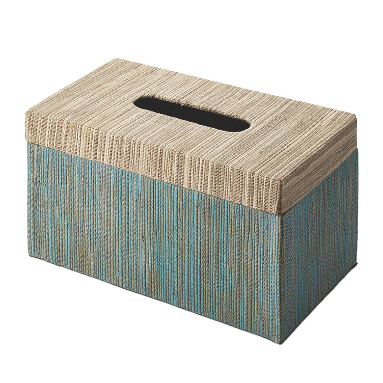 蓋付き ティッシュケース 厚型対応 ティッシュカバー ウォーターヒヤシンス XLサイズ ボックス 卓上 おしゃれ 北欧 リゾート 雑貨 インテリア 西海岸 14075 | ELEMENTS（インテリア） | 01